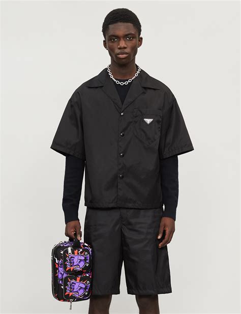 men's prada shirt|Prada nylon shirt men.